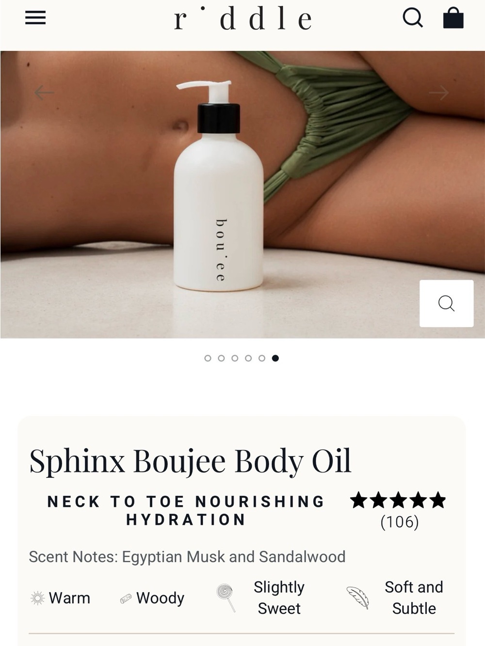 Riddle bou'ee Scented Body Oil - Sphinx - Picture 10 of 13